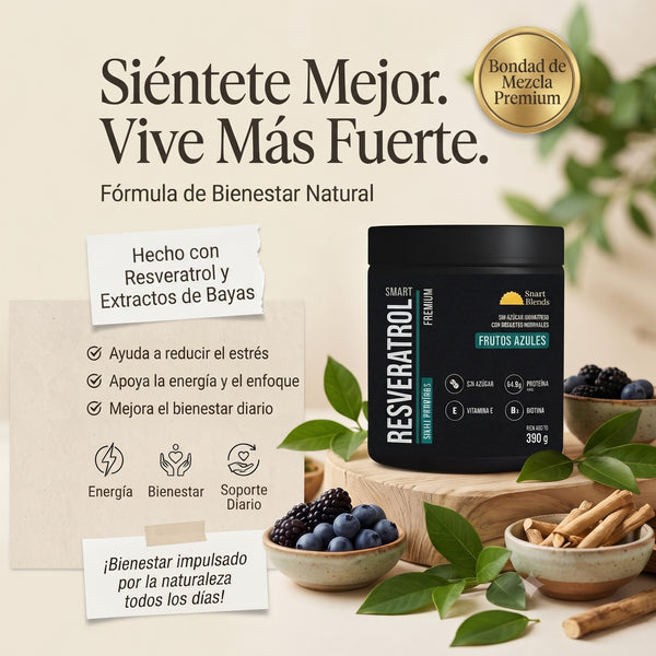 Resveratrol Premium (Frutos Azules) - 100% Natural