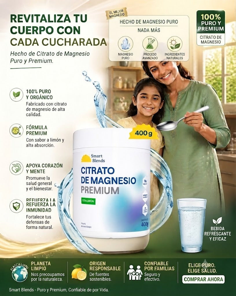 Citrato de Magnesio Premium (400g)