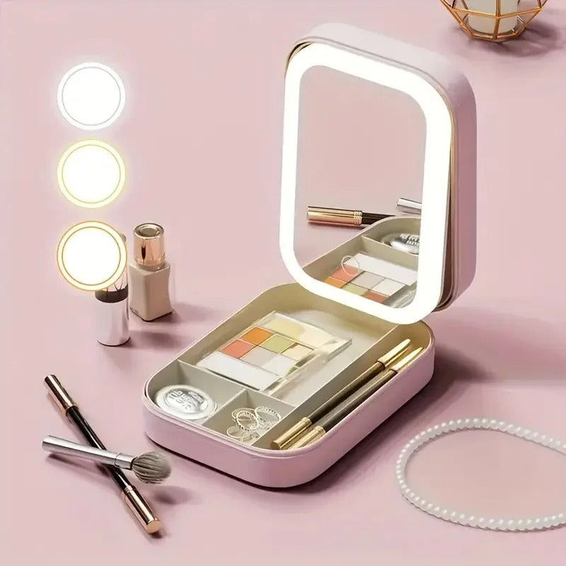 Lumi Case - Estuche de Maquillaje con Espejo LED