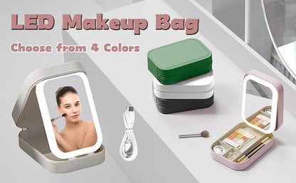 Lumi Case - Estuche de Maquillaje con Espejo LED