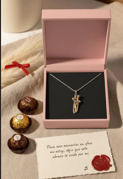 Collar "Abrazo Eterno" – Plata S925 y Oro 18K (Edición Especial Parejas)