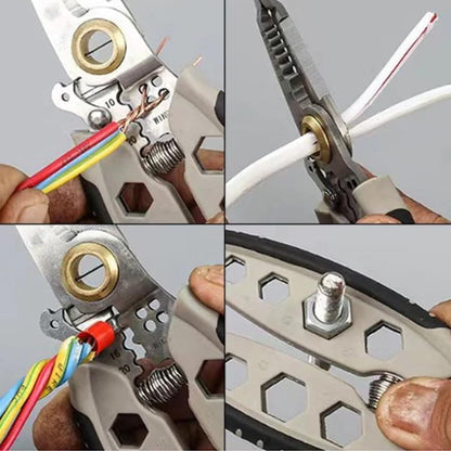 Kit Eléctrico Todo-en-Uno: Alicate 7-en-1 Profesional