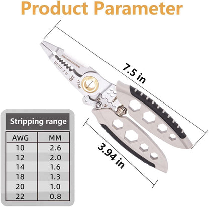 Kit Eléctrico Todo-en-Uno: Alicate 7-en-1 Profesional