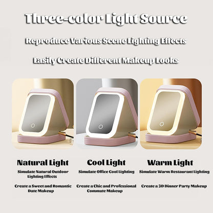 Lumi Case - Estuche de Maquillaje con Espejo LED