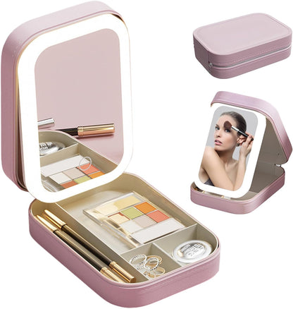 Lumi Case - Estuche de Maquillaje con Espejo LED