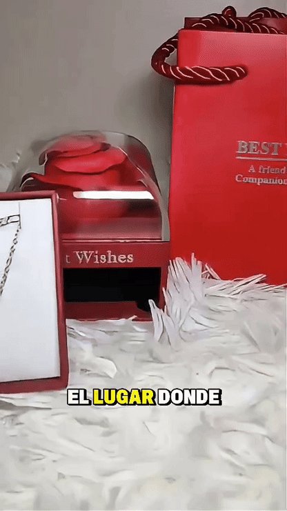 Collar Corazón y Espada de Acero Inoxidable