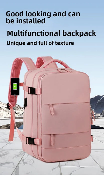 MOCHILA IMPERMEABLE DE VIAJE PARA MUJER
