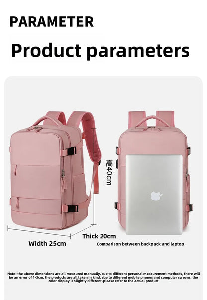 MOCHILA IMPERMEABLE DE VIAJE PARA MUJER