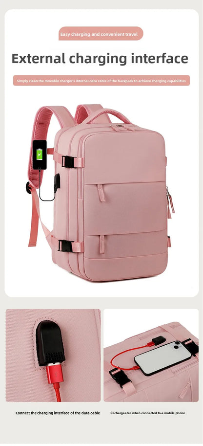 MOCHILA IMPERMEABLE DE VIAJE PARA MUJER