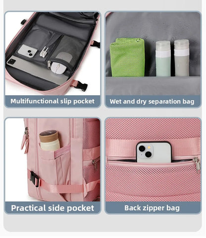 MOCHILA IMPERMEABLE DE VIAJE PARA MUJER