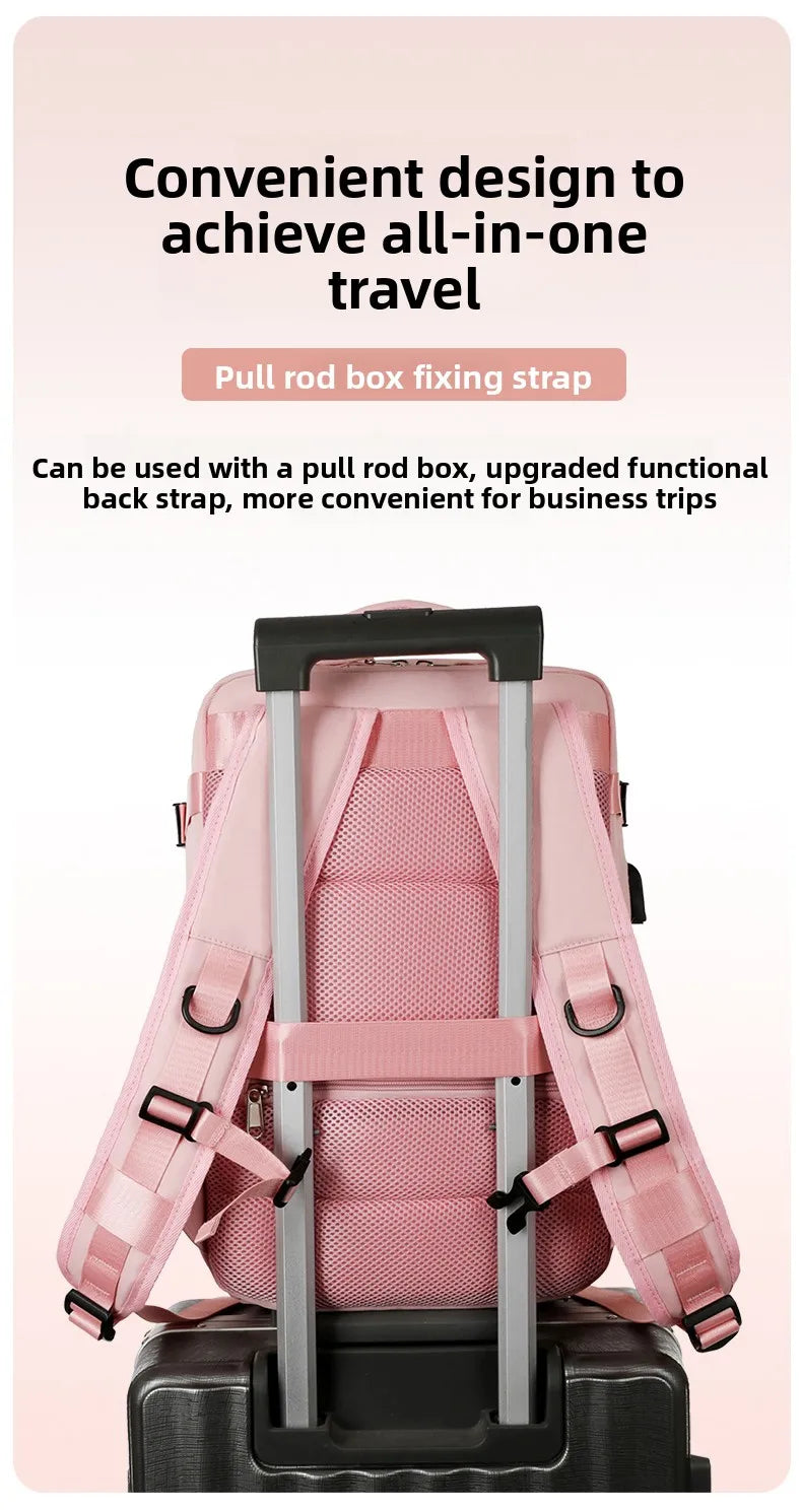 MOCHILA IMPERMEABLE DE VIAJE PARA MUJER