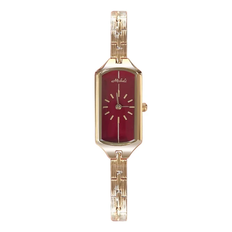 Reloj de Lujo Minimalista para Mujer- Dial Rojo