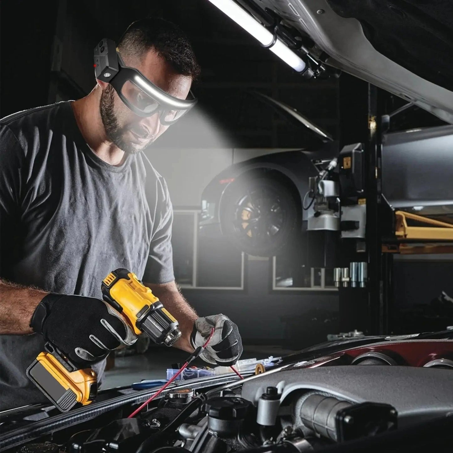 Domina cualquier trabajo oscuro con visión de 230° y manos 100% libres