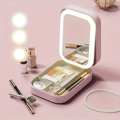 Lumi Case - Estuche de Maquillaje con Espejo LED