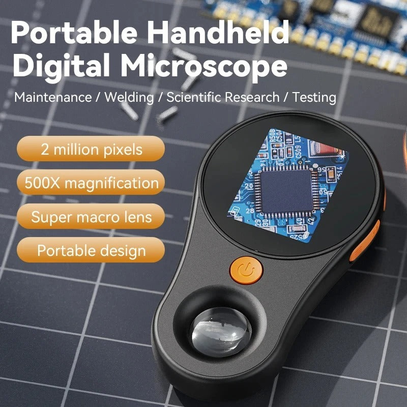 2X1 Oferta  |  Portable Lupa Digital Microscopica 500X FHD 1080 (Conexión PC o Laptop)