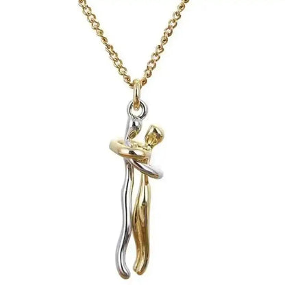 Collar "Abrazo Eterno" – Plata S925 y Oro 18K (Edición Especial Parejas)