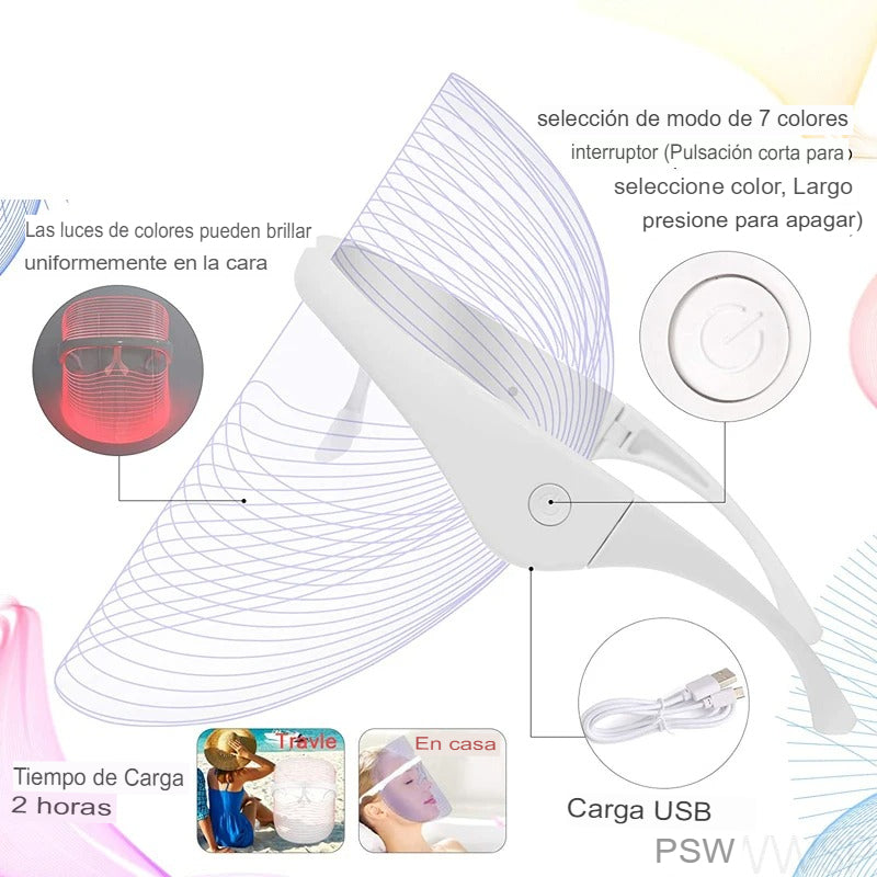 LumiGlow Mask - Terapia de Luz Rejuvenecedora